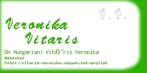 veronika vitaris business card